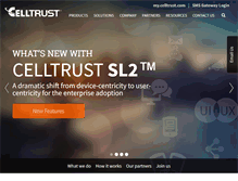 Tablet Screenshot of celltrust.com