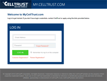 Tablet Screenshot of my.celltrust.com